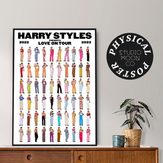 Harry Styles Love on Tour 2022 / 2023 Canada, USA + South America Complete Poster (A4, A3)